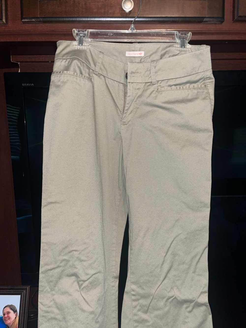 Dockers Women's Flare Jeans in Khaki - Picture 7 of 9